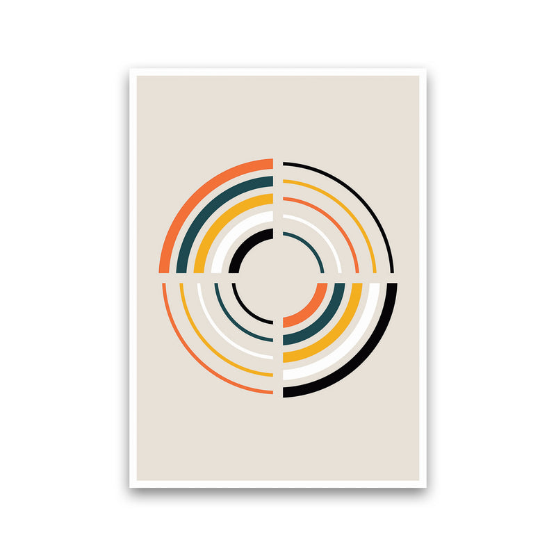 Retro Geometric Circle 2 Art Print by Jason Stanley Print Only