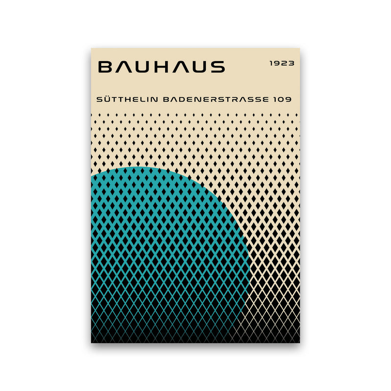 Bauhaus Geometric Teal Art Print by Jason Stanley Print Only