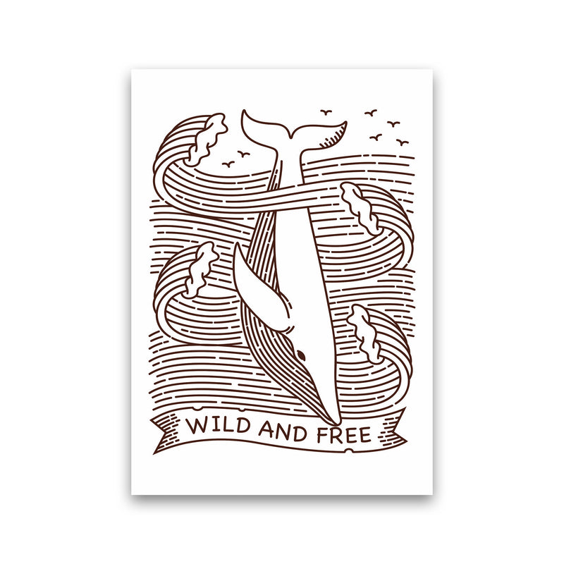 Wild And Free Whale Art Print by Jason Stanley Print Only