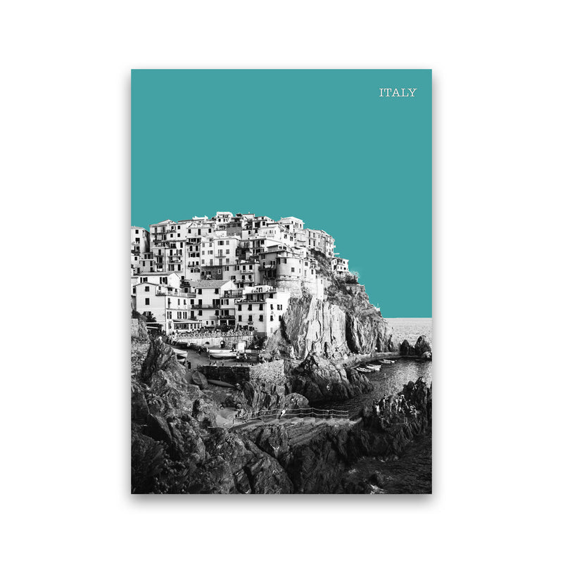 Halftone Italy Blue Art Print by Jason Stanley Print Only