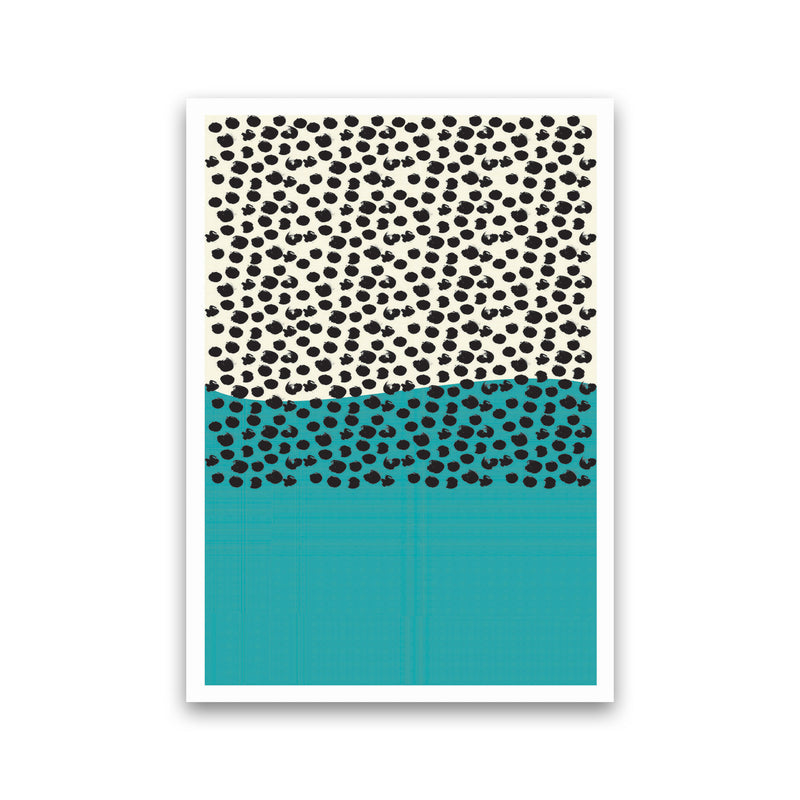 Blue Vibe Halftone Art Print by Jason Stanley Print Only