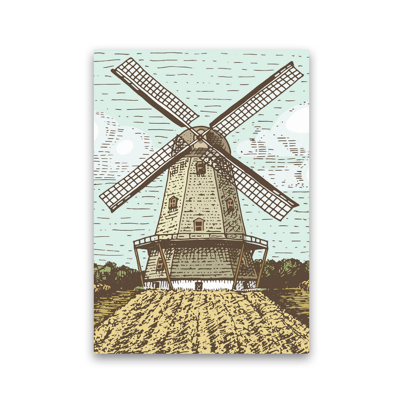 Vintage Windmill Art Print by Jason Stanley Print Only