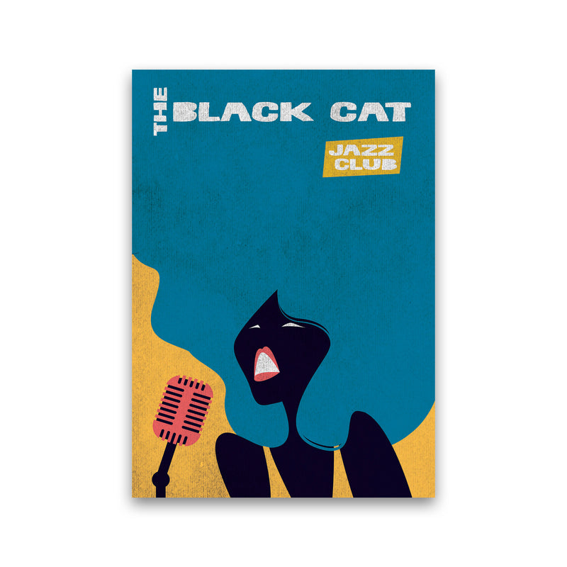 Black Cat Jazz Art Print by Jason Stanley Print Only