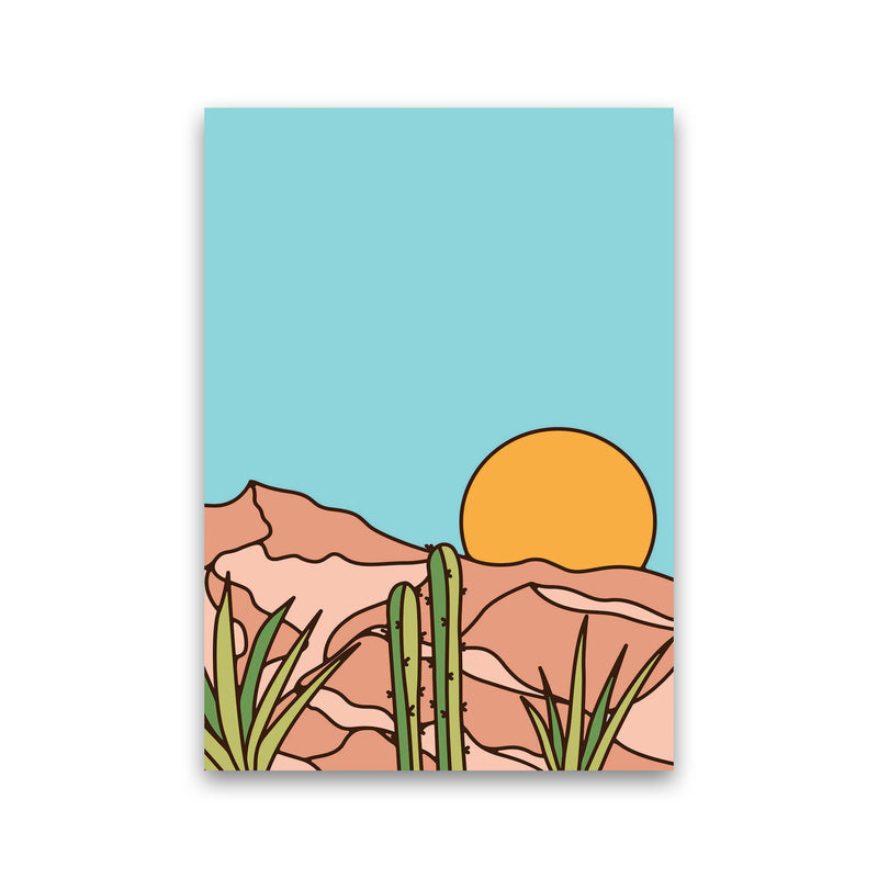 Minimal Desert Sunset Art Print by Jason Stanley Print Only