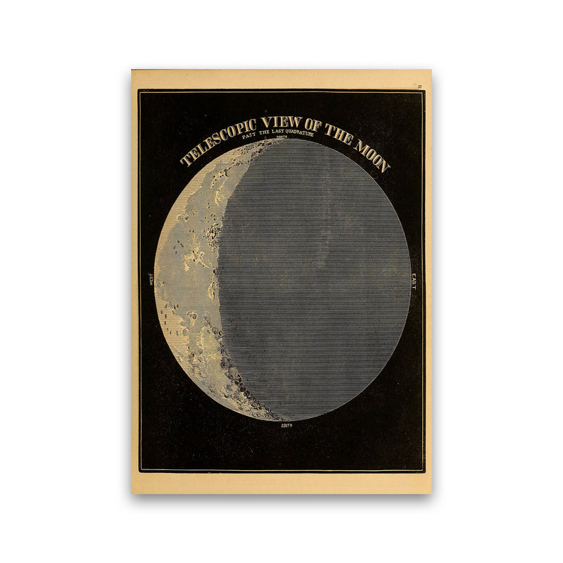 Telescopic View Of The Moon Art Print by Jason Stanley Print Only