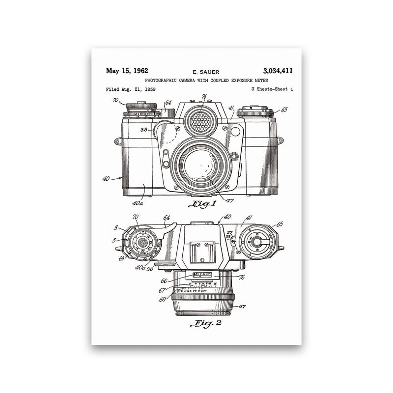 Photographic Camera Patent Art Print by Jason Stanley Print Only
