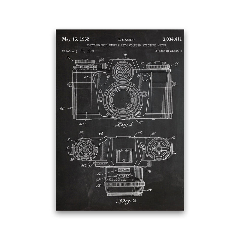 Vintage Camera Patent Art Print by Jason Stanley Print Only