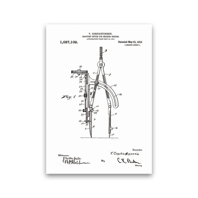 Drafting Device Patent Art Print by Jason Stanley Print Only