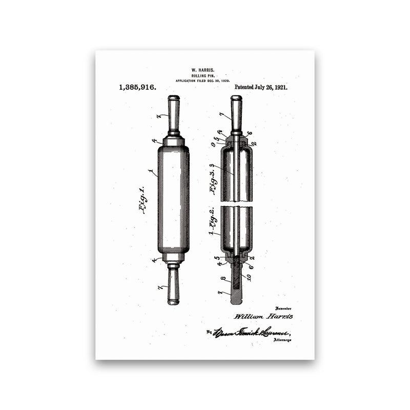 Rolling Pin Patent Art Print by Jason Stanley Print Only