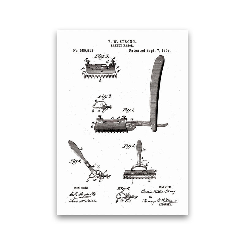 Safety Razor Patent Art Print by Jason Stanley Print Only