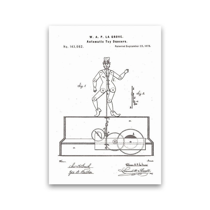 Toy Dancer Patent Art Print by Jason Stanley Print Only