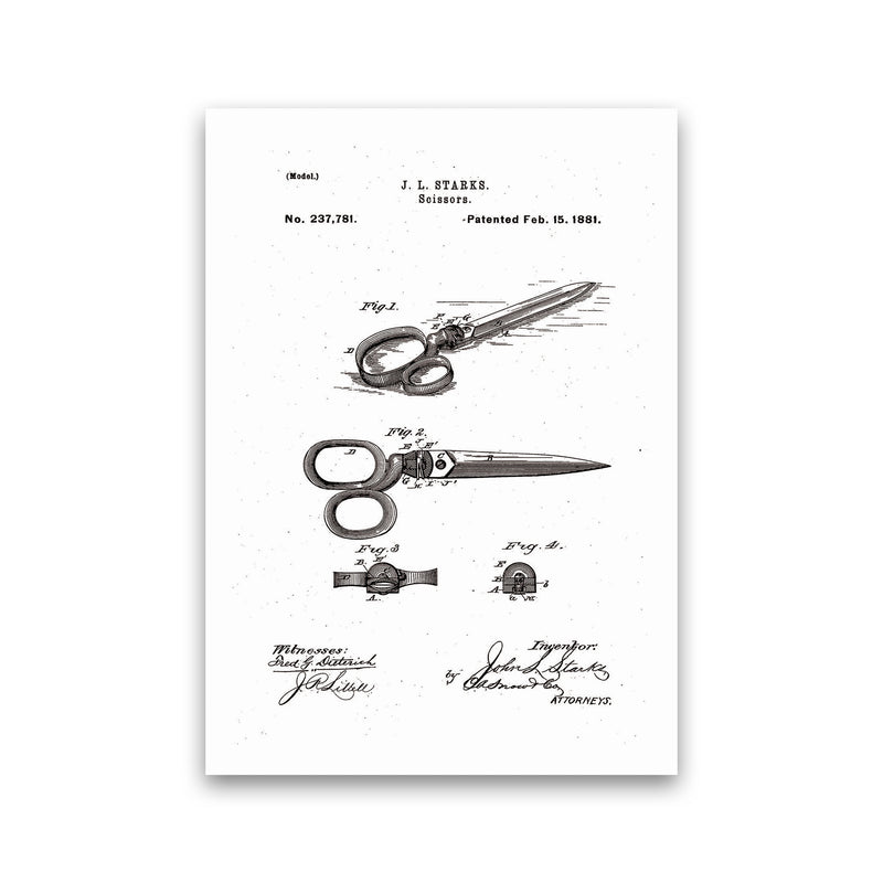 Scissors Patent Art Print by Jason Stanley Print Only