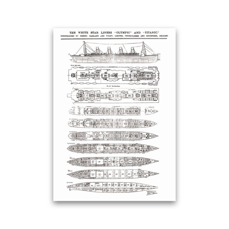 Titanic Patent Art Print by Jason Stanley Print Only