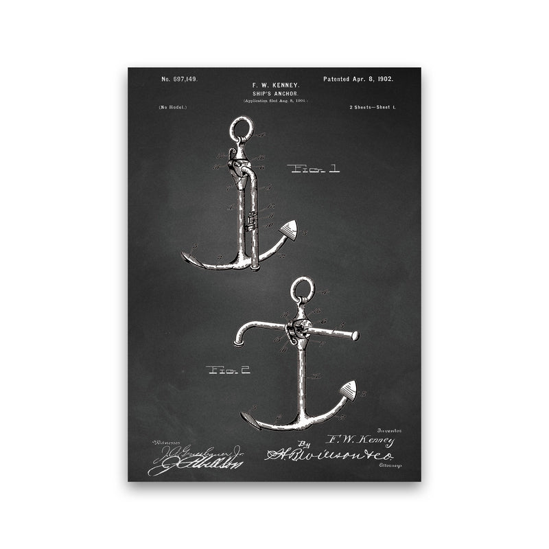 Anchor Patent 1 Art Print by Jason Stanley Print Only