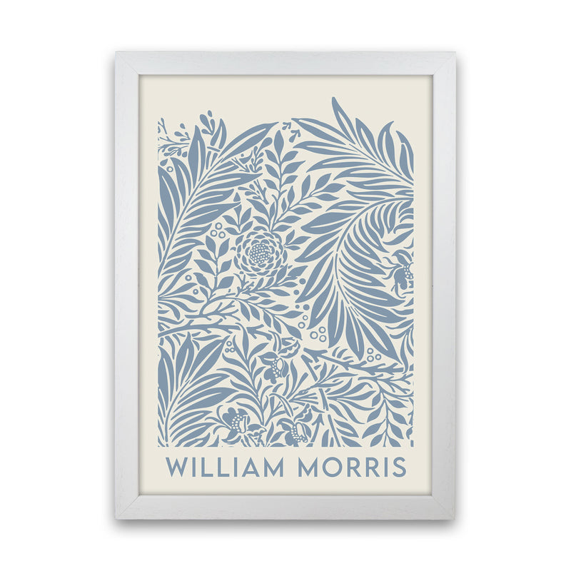 William Morris- Blue Wild Flowers Art Print by Jason Stanley White Grain