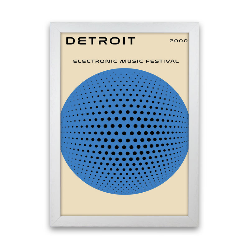 Detroit Electronic Music Festival Art Print by Jason Stanley White Grain