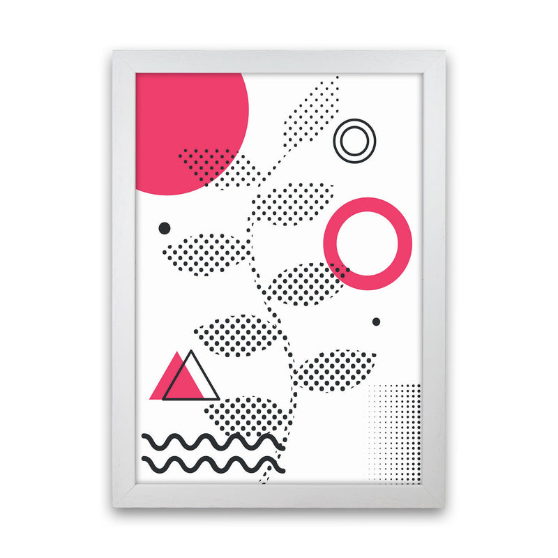 Abstract Halftone Shapes 1 Art Print by Jason Stanley White Grain