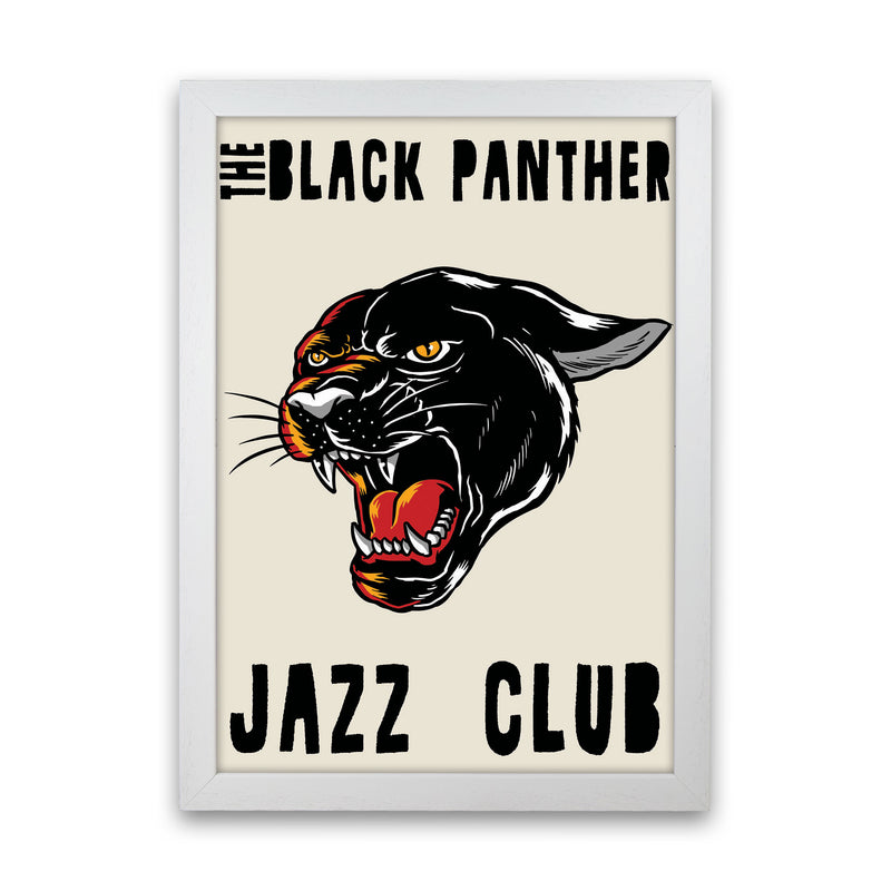 Black Panther Jazz Club II Art Print by Jason Stanley White Grain