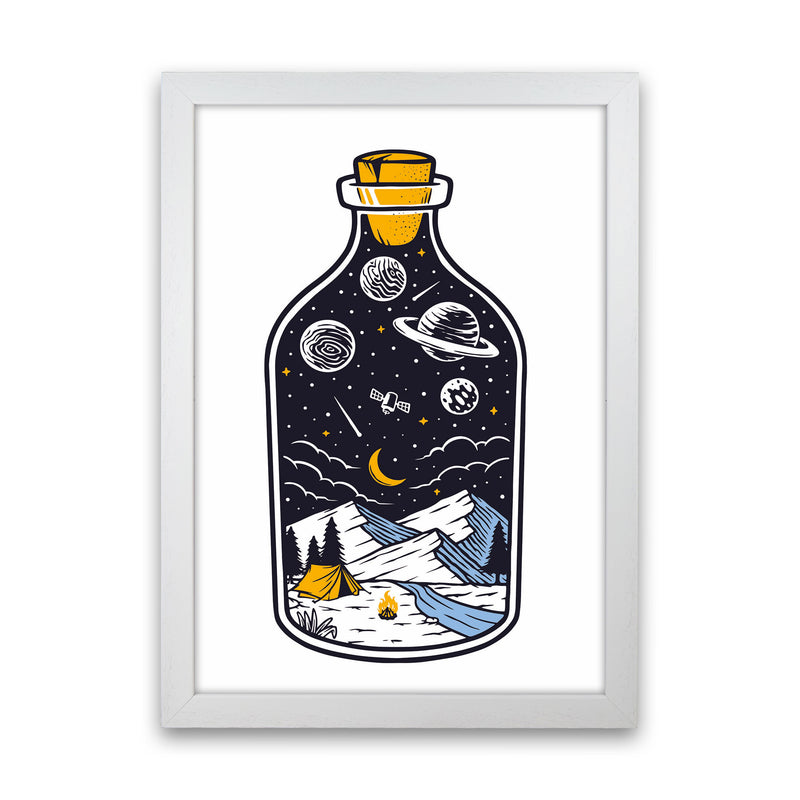 The Universe In A Bottle Art Print by Jason Stanley White Grain