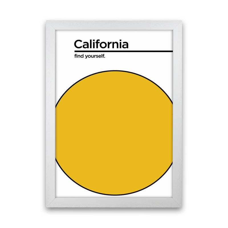 California Find Yourself Art Print by Jason Stanley White Grain