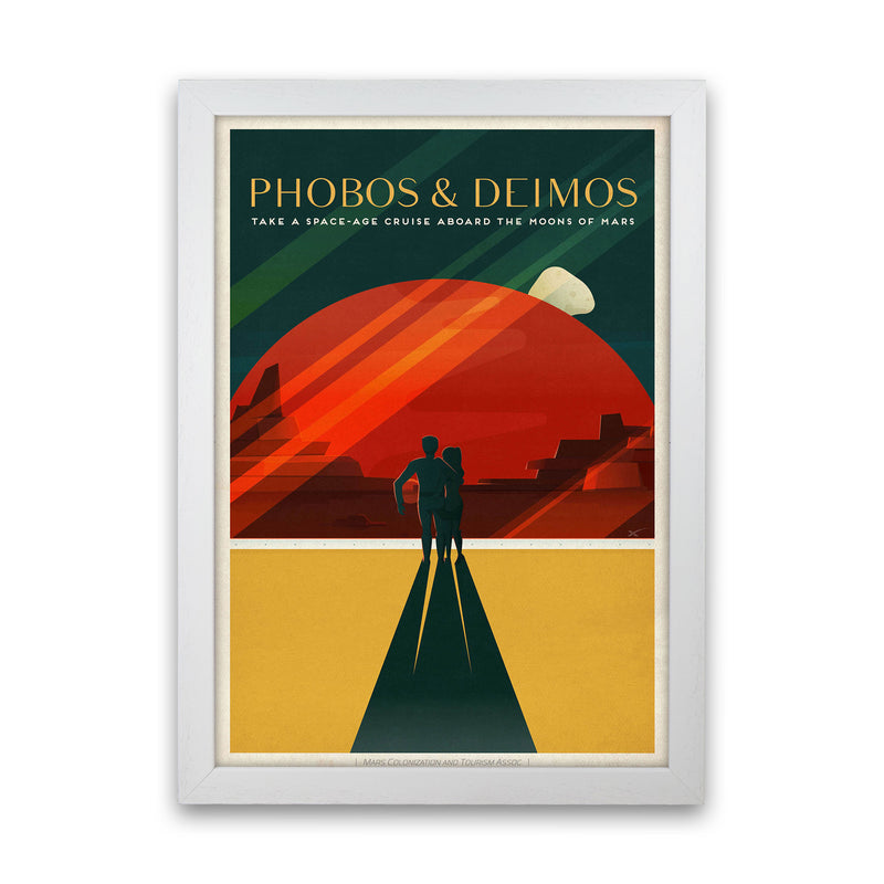 Spacex - Phobos & Deimos Art Print by Jason Stanley White Grain