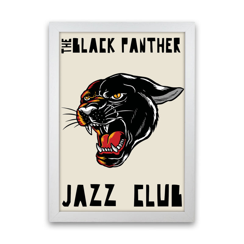 Black Panther Jazz Club Art Print by Jason Stanley White Grain