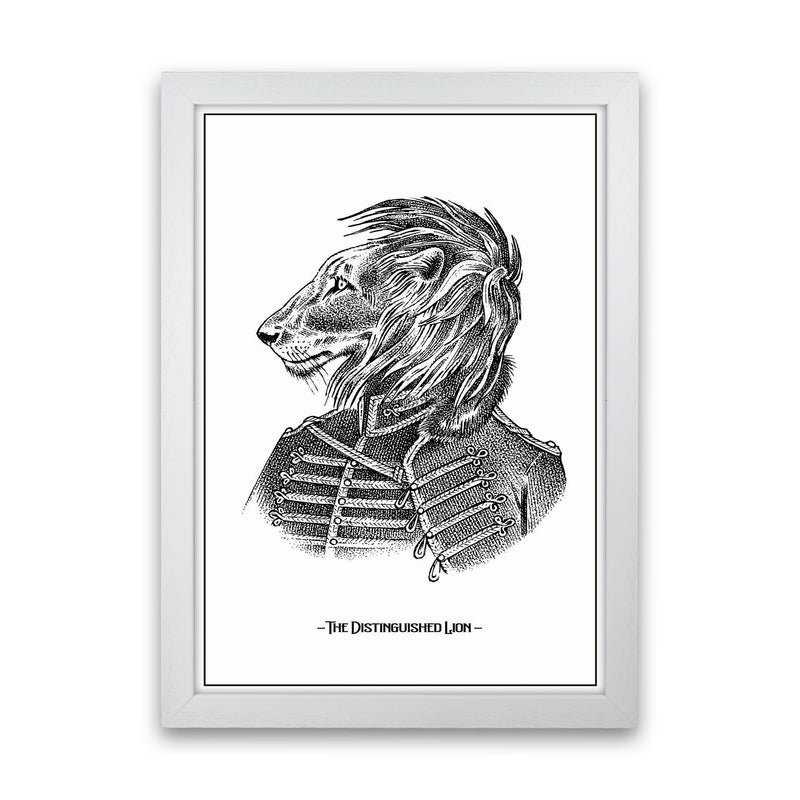 The Distinguished Lion Art Print by Jason Stanley White Grain