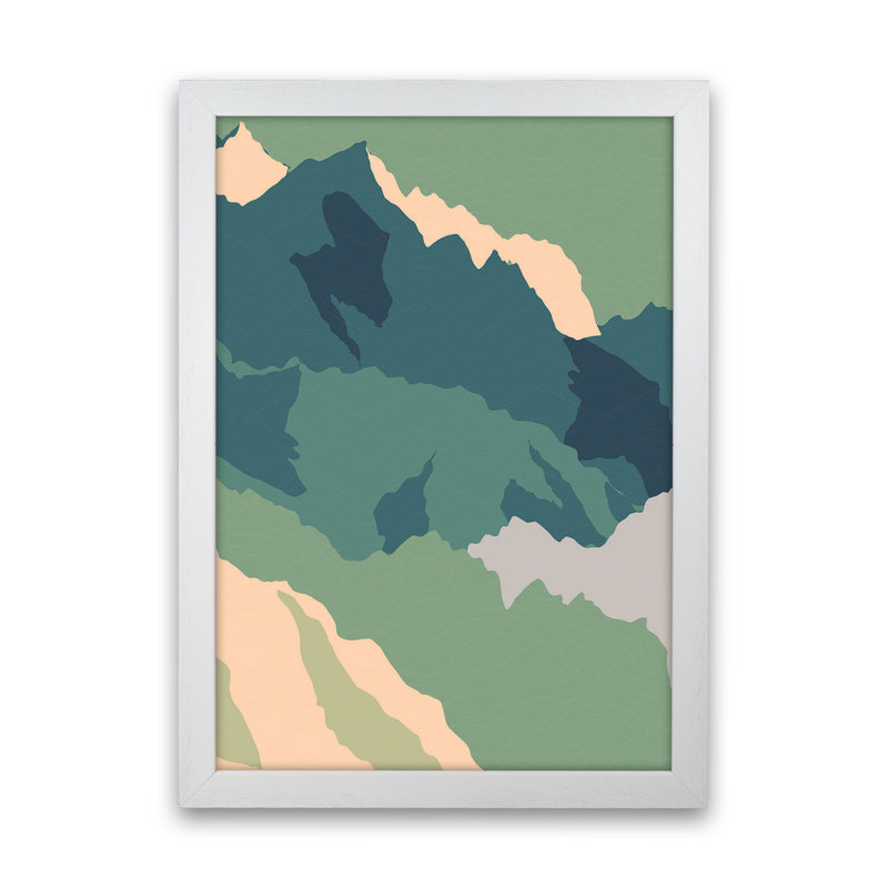 Japanese Mountain Range Art Print by Jason Stanley White Grain