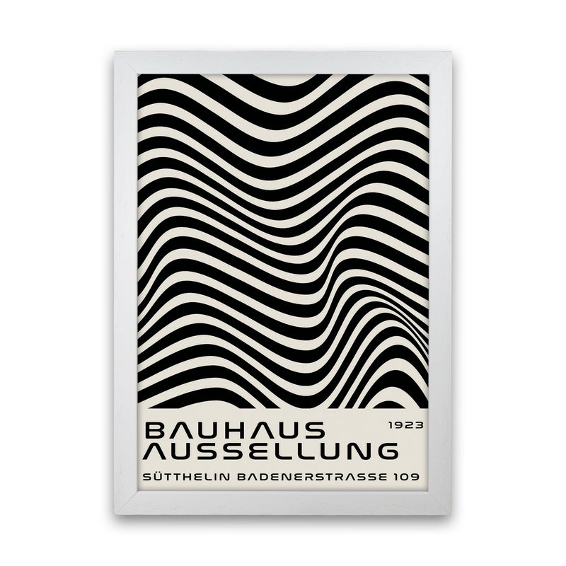 Bauhaus Black And White Art Print by Jason Stanley White Grain