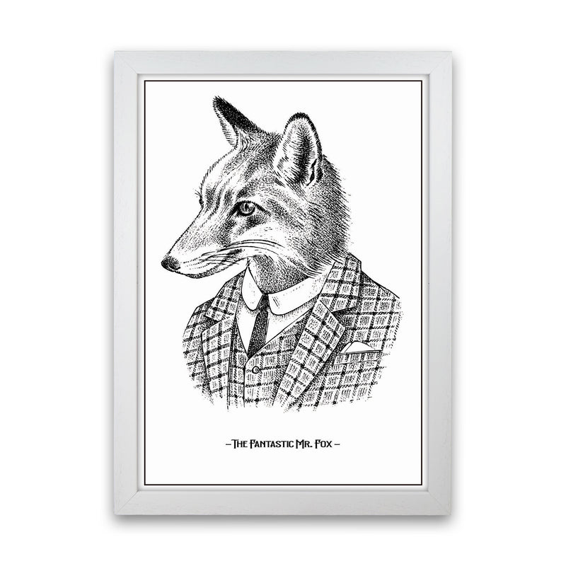 The Fantastic Mr. Fox Art Print by Jason Stanley White Grain