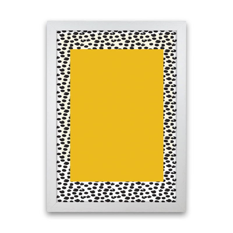 Minimal Yellow Poster Art Print by Jason Stanley White Grain