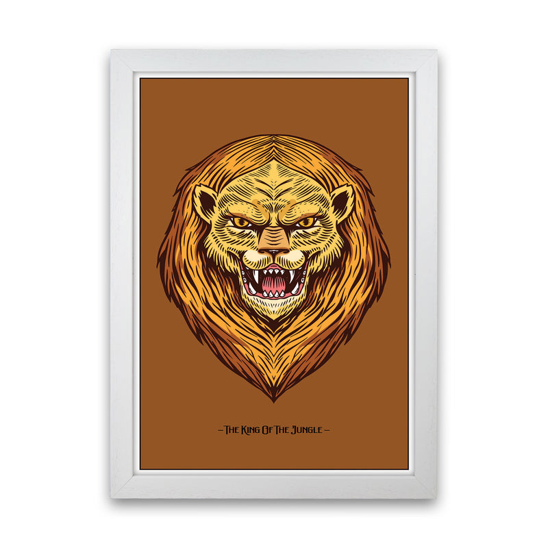 The King Of The Jungle Art Print by Jason Stanley White Grain