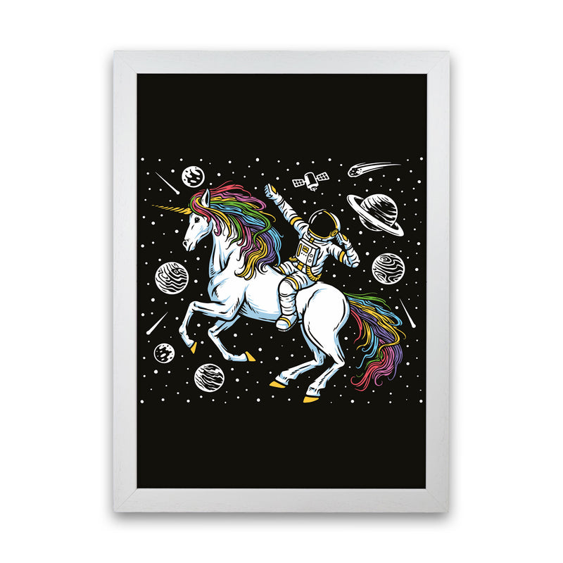 The Galictic Unicorn Art Print by Jason Stanley White Grain