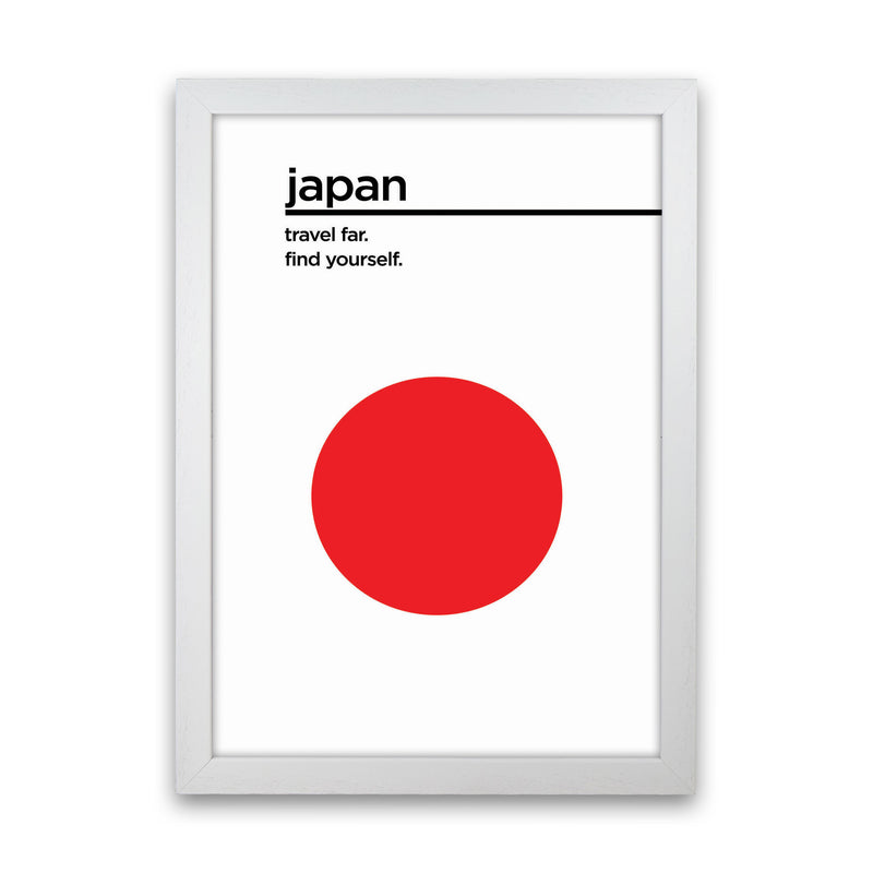 Japan Travel Poster Art Print by Jason Stanley White Grain