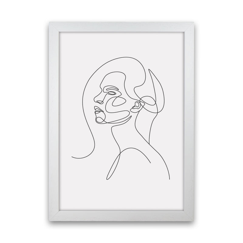 Woman Line Drawing Art Print by Jason Stanley White Grain