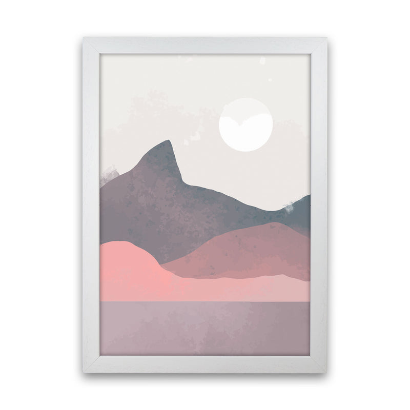 Minimal Landscape Art Print by Jason Stanley White Grain