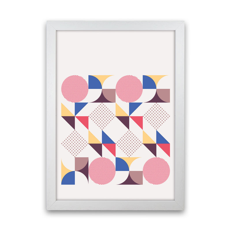 Retro Geometric 1 Art Print by Jason Stanley White Grain