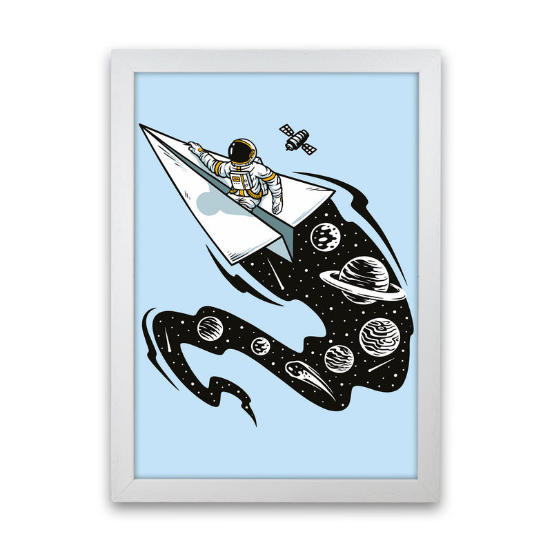 Flying Thru Space Art Print by Jason Stanley White Grain