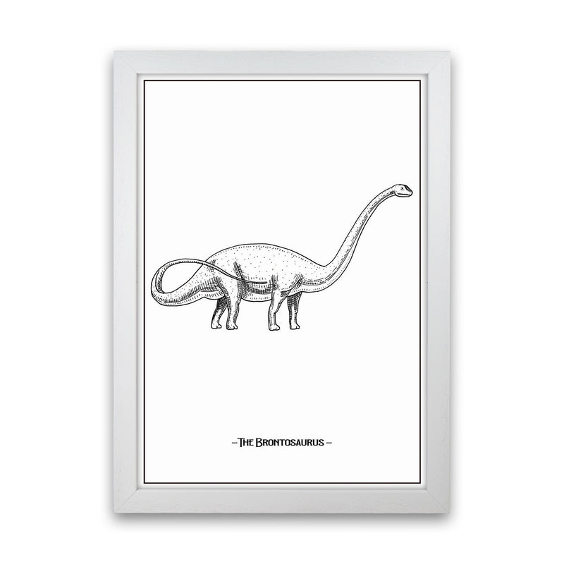 The Brontosaurus Art Print by Jason Stanley White Grain
