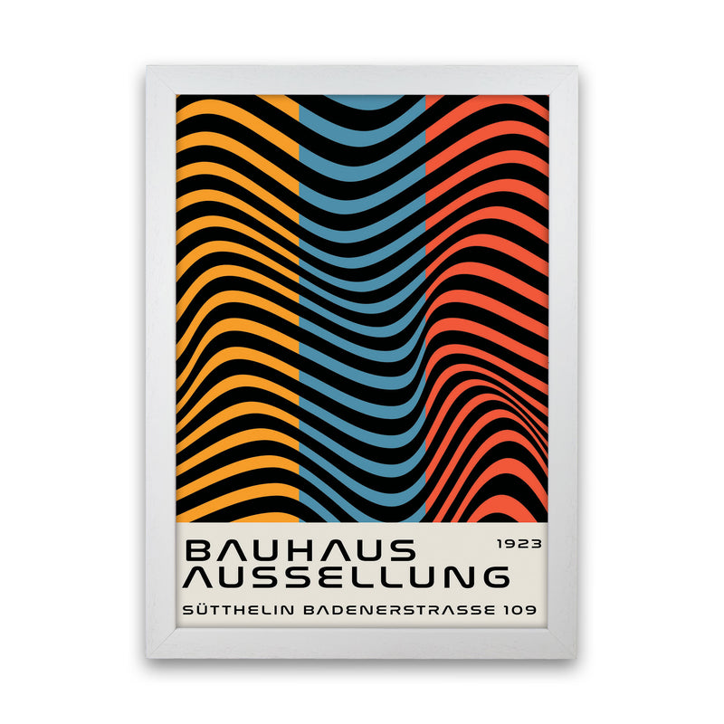 Bauhaus Tri-Color Art Print by Jason Stanley White Grain
