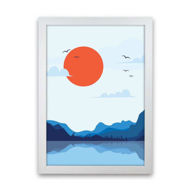 Japanese Sunset Art Print by Jason Stanley White Grain