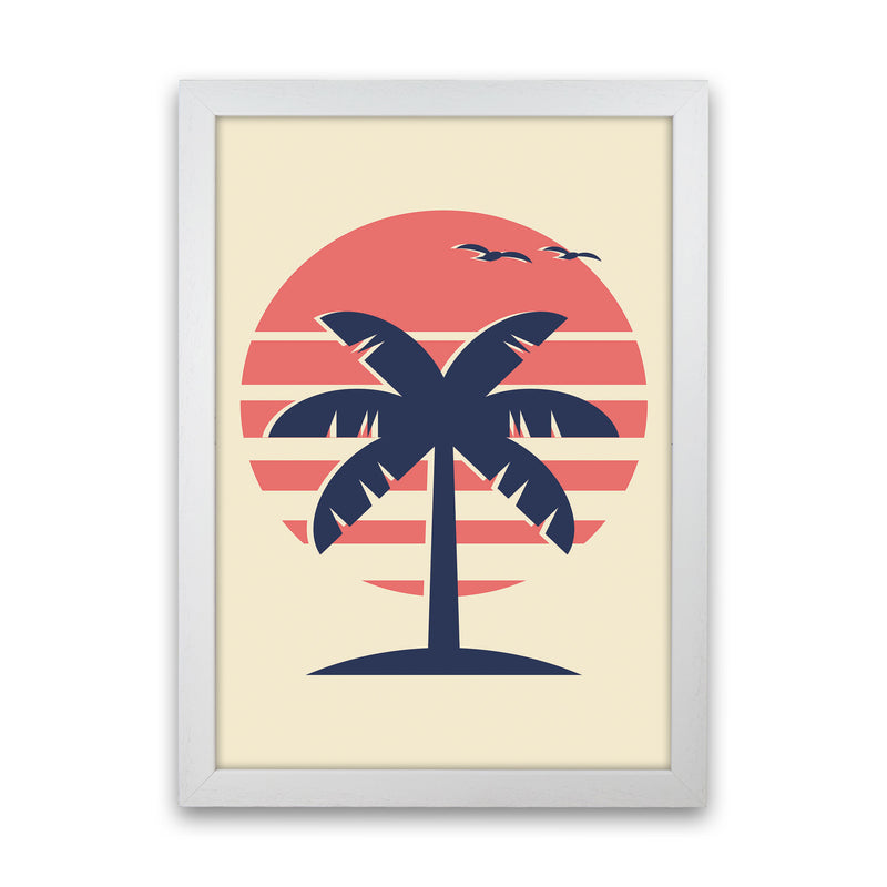 Palm Tree Vibes Art Print by Jason Stanley White Grain