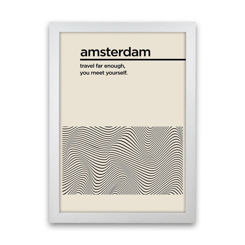 Amsterdam Travel Art Print by Jason Stanley White Grain