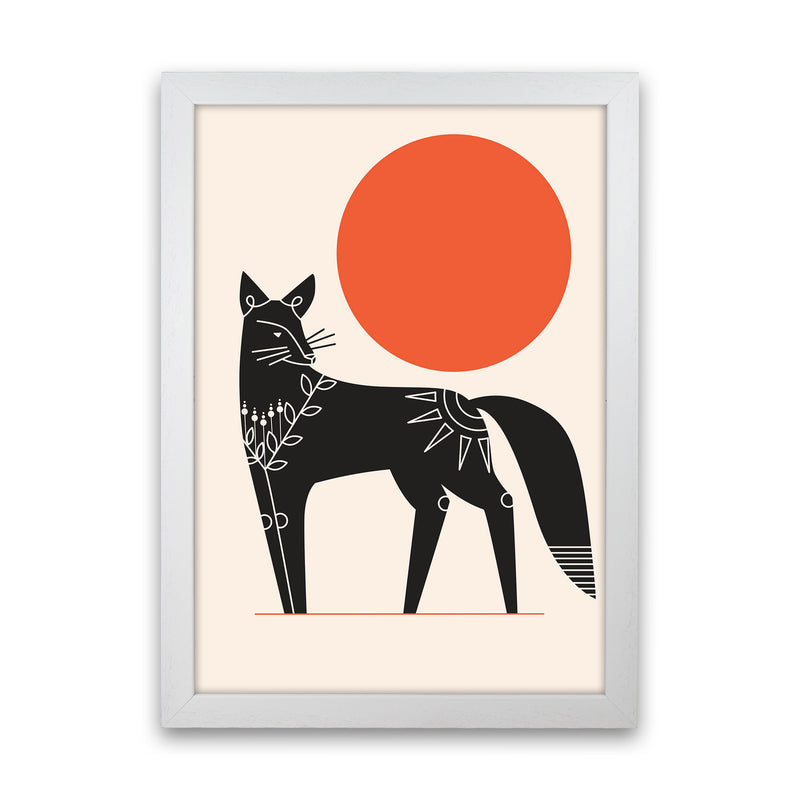 Fox And The Sun Art Print by Jason Stanley White Grain