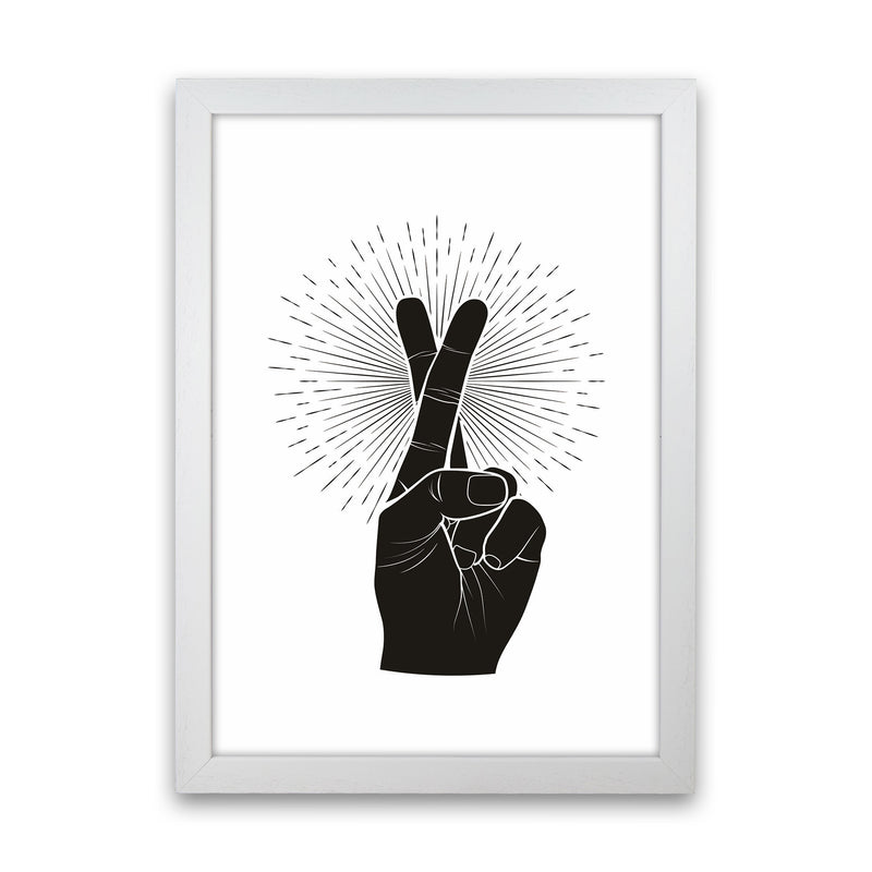 Fingers Crossed Art Print by Jason Stanley White Grain