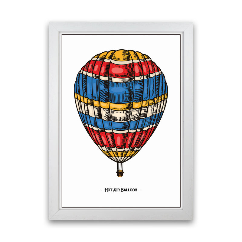 Hot Air Balloon Art Print by Jason Stanley White Grain