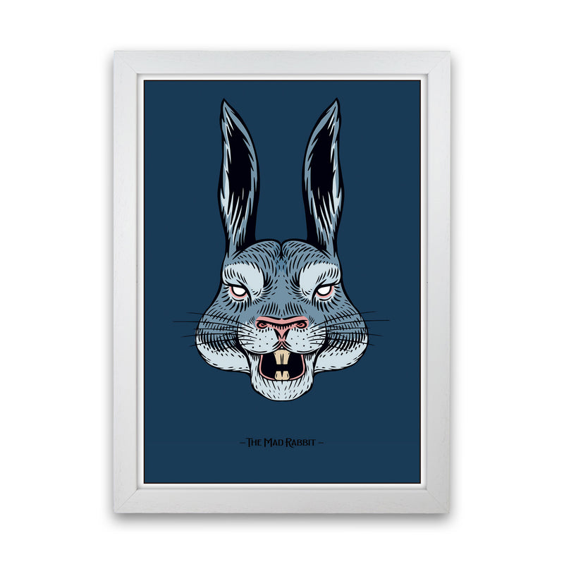 The Mad Rabbit Art Print by Jason Stanley White Grain