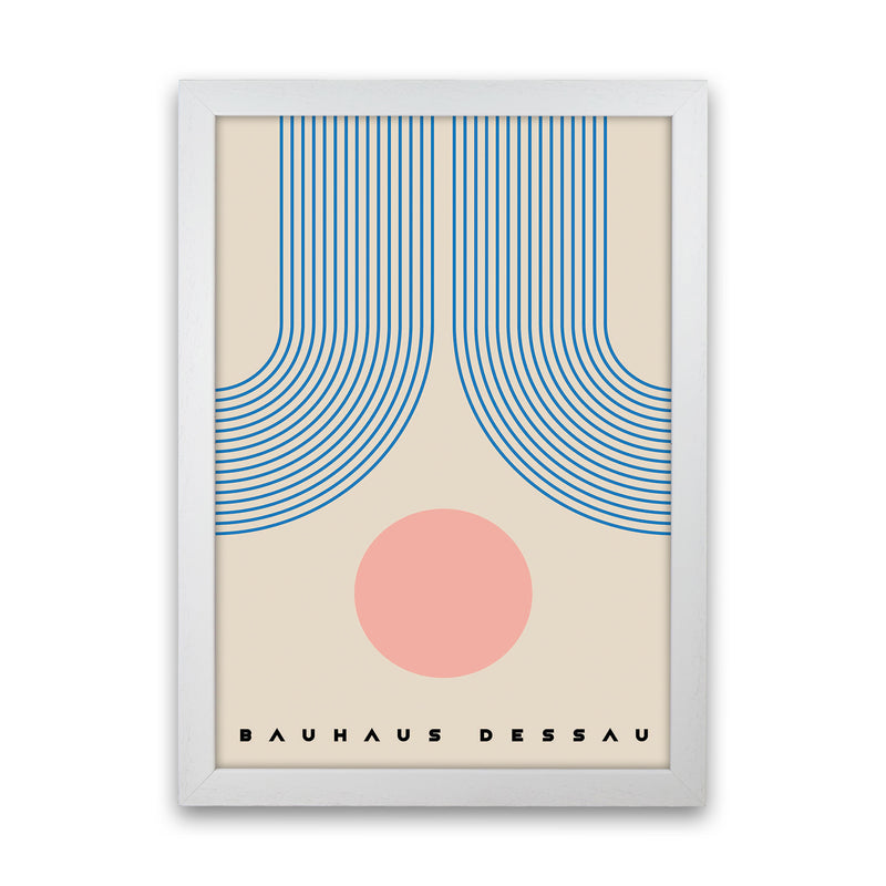 Bauhaus Design Art Print by Jason Stanley White Grain