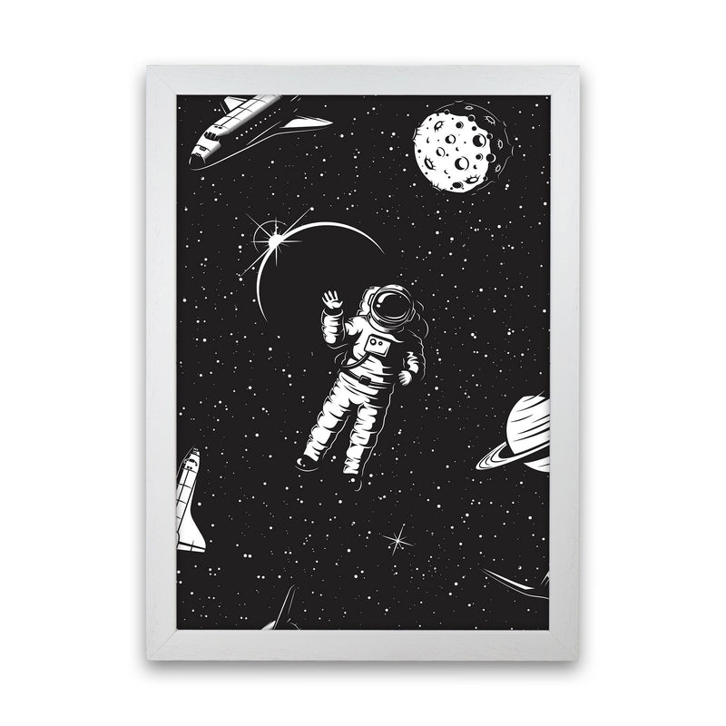 Hello Spaceman Art Print by Jason Stanley White Grain