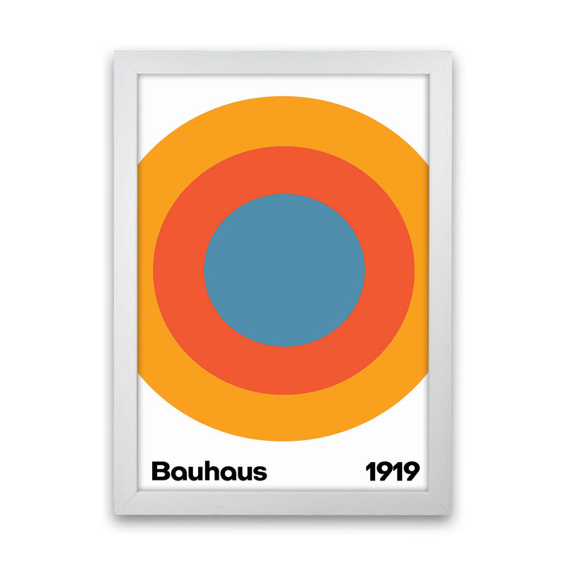 Bauhaus Circle Art Print by Jason Stanley White Grain